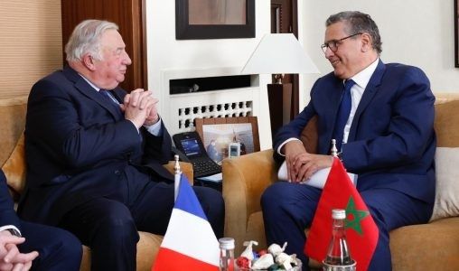 Le Chef du gouvernement marocain reçoit à Rabat le Président du Sénat français