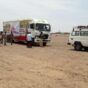 Trucks loaded with MSF medical aid 17 sept 2020 (MSF photo)