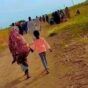 Tambul residents flee their homes following the RSF seizure of the area on Oct 24, 2024