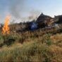 Burning village in North Darfur following an attack by RSF elements on November 2, 2024