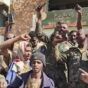 Abu Aqla Kikl with troops outside the Umm Al-Qura municipality, Al Jazirah state, Dec. 2, 2024.