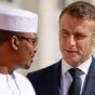 President Emmanuel Macron (R) greets Chad's President Mahamat Idriss Deby as he arrives to attend the 19th Summit of the Francophonie, on October 4, 2024. (APF photo)