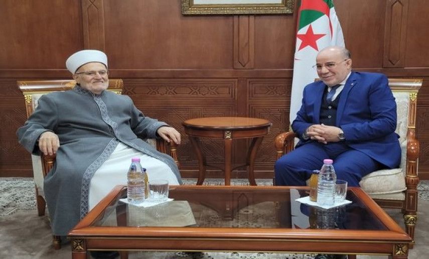 Le ministre des Affaires religieuses reçoit l'Imam d'Al-Aqsa