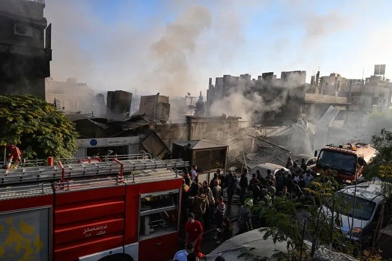 Israeli forces attacked the upscale Mazzeh district of Damascus, the second such strike in two days to hit the neighborhood home to embassies and UN offices, Syrian state-run media said.